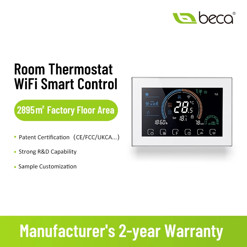 Beca BAC-8000 Home Thermostat Split Air Conditioners Programmable FCU/ Central Air Conditioning Smart Wifi Thermostat