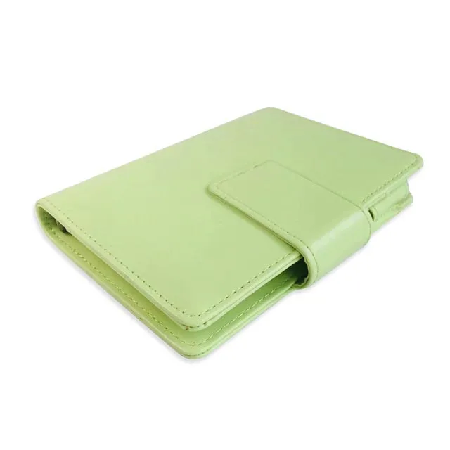 Office Personalized Ring Binder Diary New Cute Candy 6 Rings Binder Planner Opp Bag OEM Leather Cover Notebook A6 Gift Leather