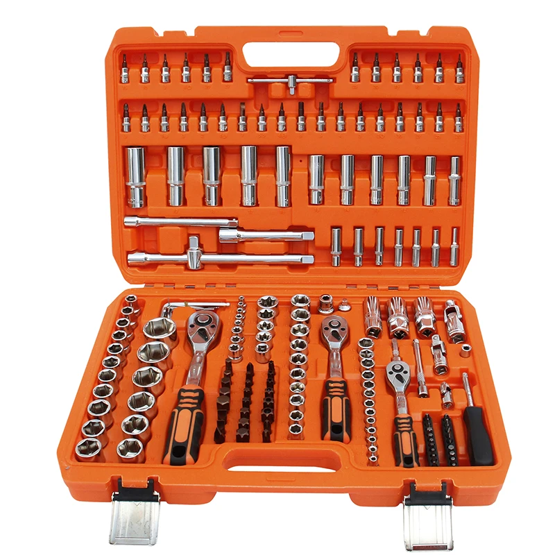 CRMO 72T Tool Kit Suitcase Portable Hardware Combination Set for Auto Repair and Maintenance