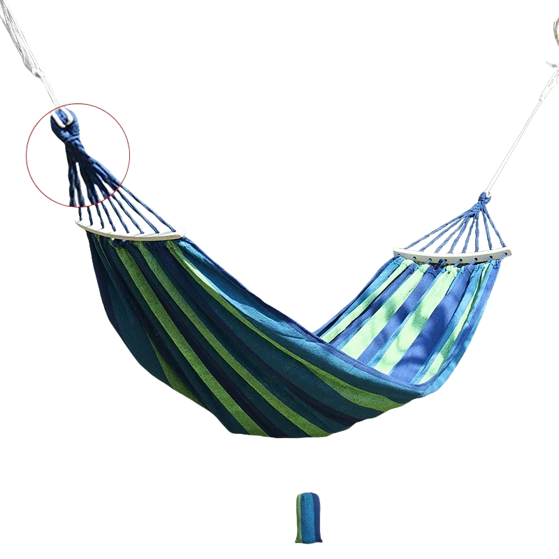 Outdoor Camping Portable Parachute Hammock Brazilian Beach Canvas Folding Hammock With Tree Straps