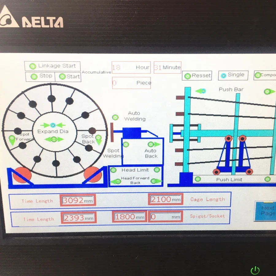 Pressure Pipelines Steel Reinforced Concrete Jacking Pipes Steel Cage Welder