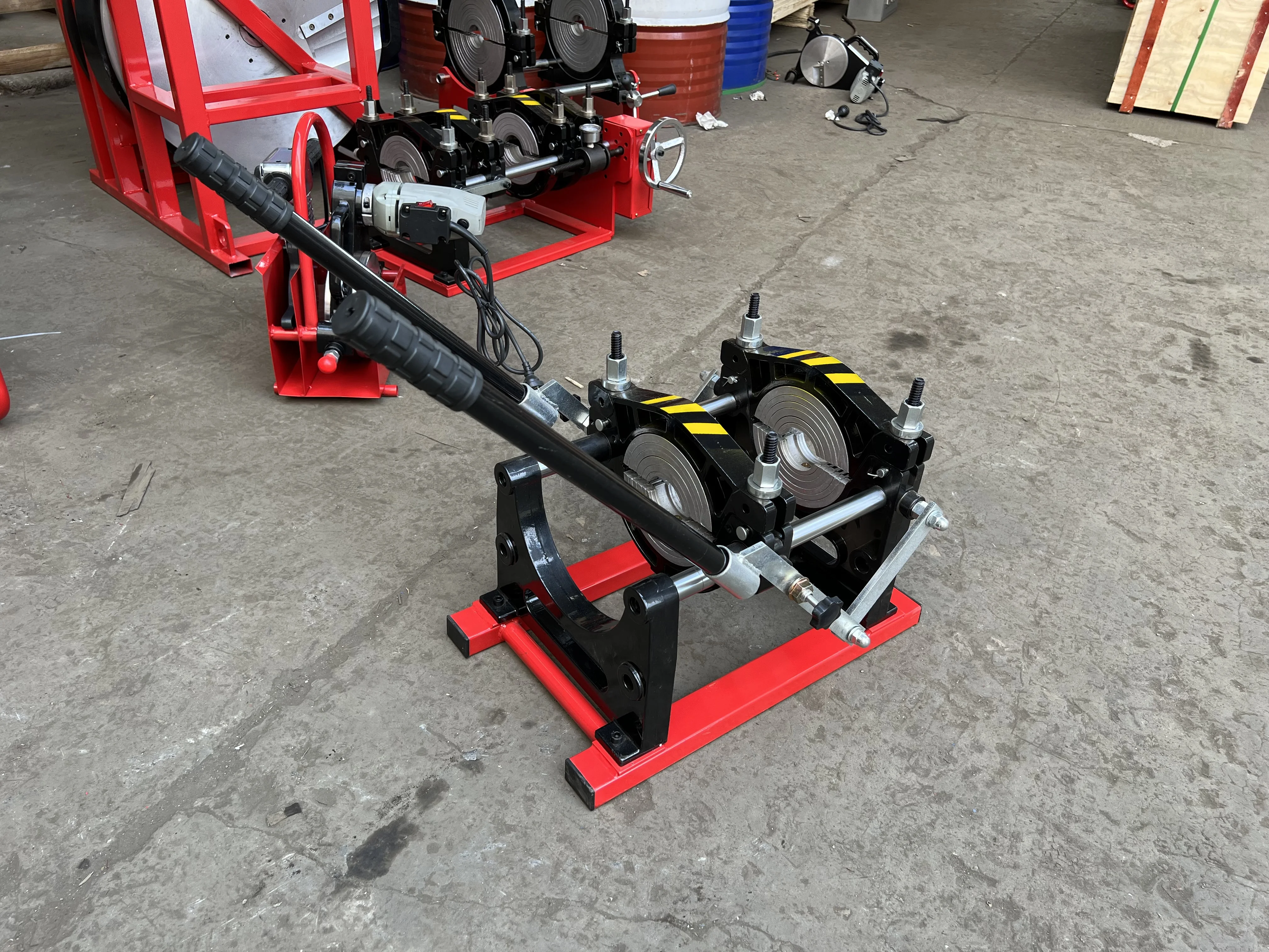 200 мм hdpe pe трубы ручной стыковой сварки машина