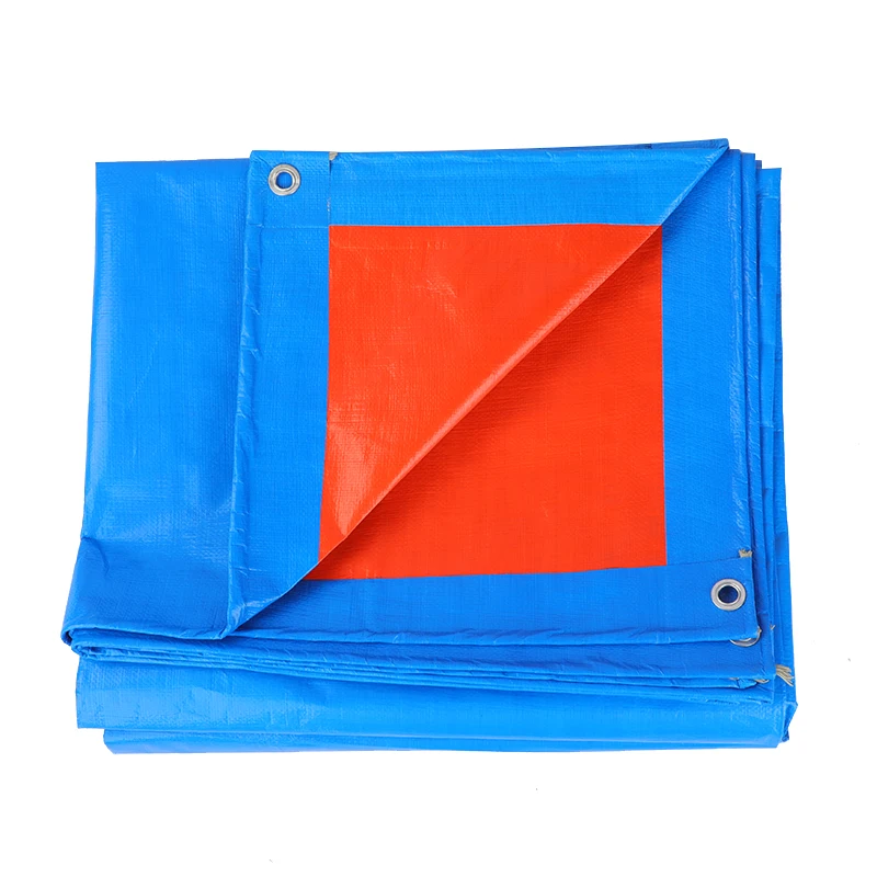 high quality PE tarpaulin sheet Blue Orange cheap custom tarpaulin manufacturer/the Philippines/Tanzania/Ethiopia/Lome