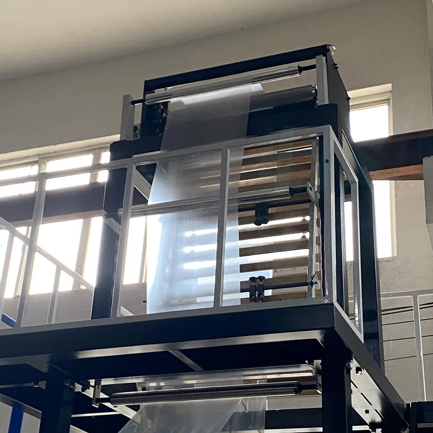 Plastic Film Blowing Extruder Gravure Printing Connect Line Set Machine