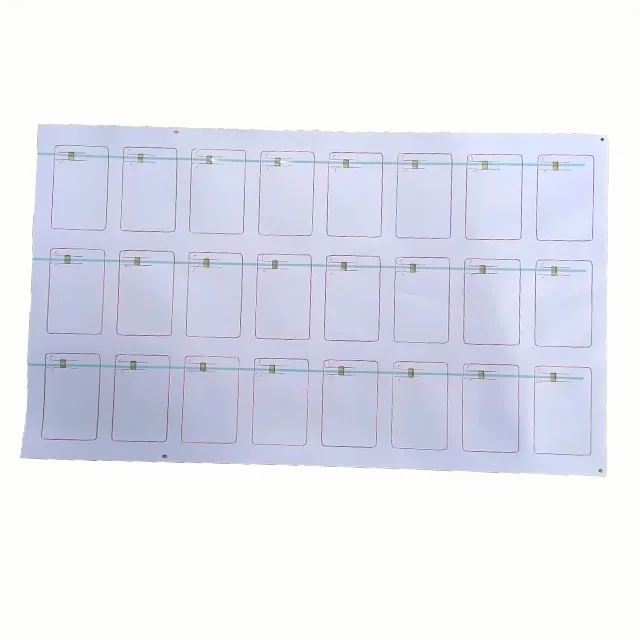 RFID A4/A3 Sheets Layout 2*5/3*5 Prelam PVC inlay Sheet 13.56Mhz F08 chip for access control