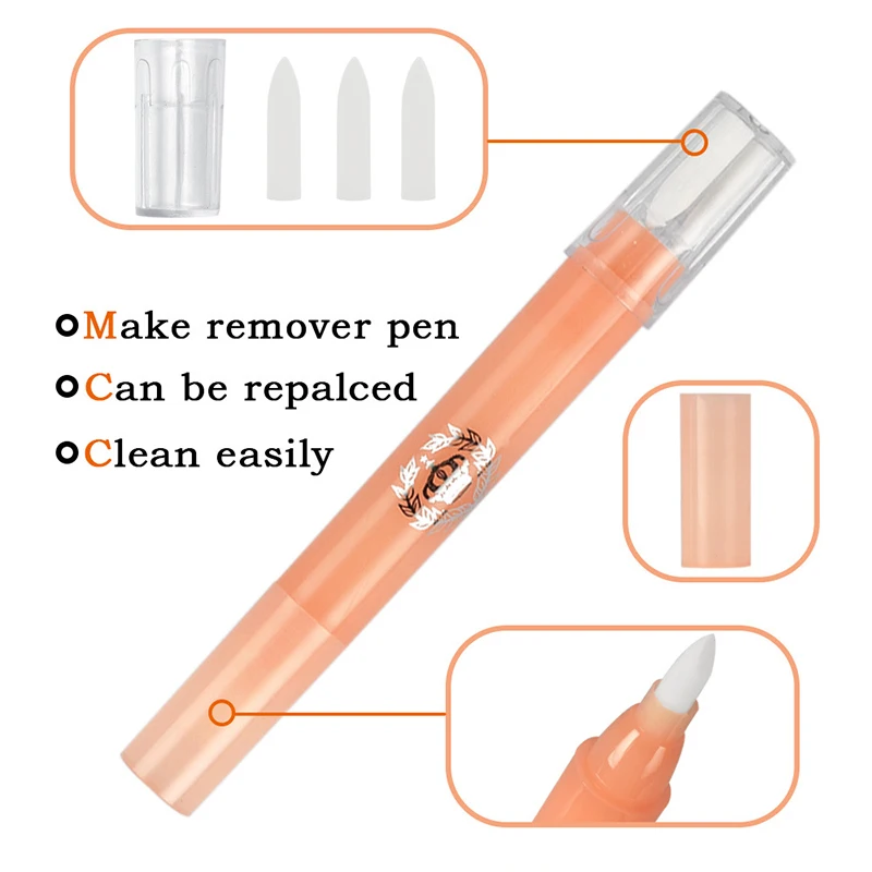 10Pcs Microblading Skin Marker Remove Pens 3Pcs Magic Eraser Remover Brush Surgical Tattoo Eyebrow Scribe Tool Tattoo Accesory