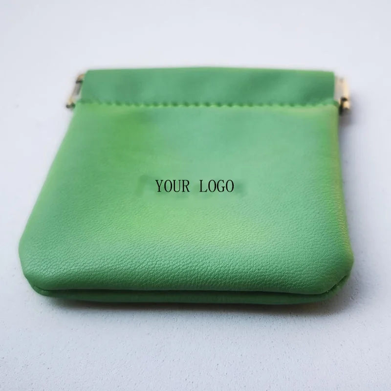 Environmental Leather Squeeze Change Mini Coin Purse Pouch Earphone Money Holder Bag