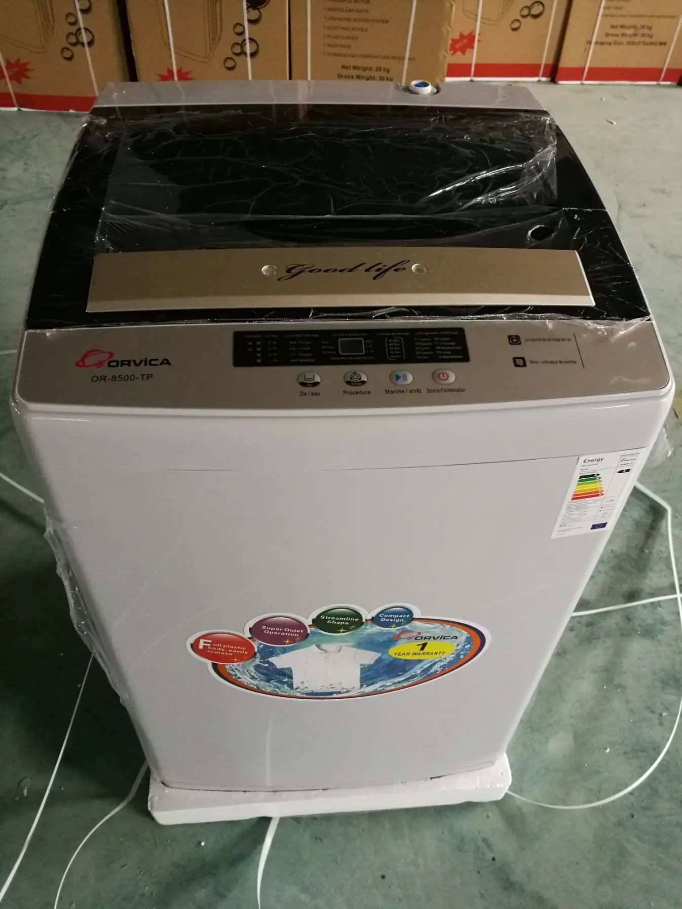 mini glass cover Fully automatic top loading washing machine