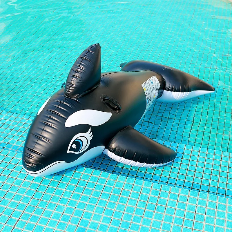 Swimming Pool Ride-on PVC whale inflatable Rider Large water fun game toys pool float