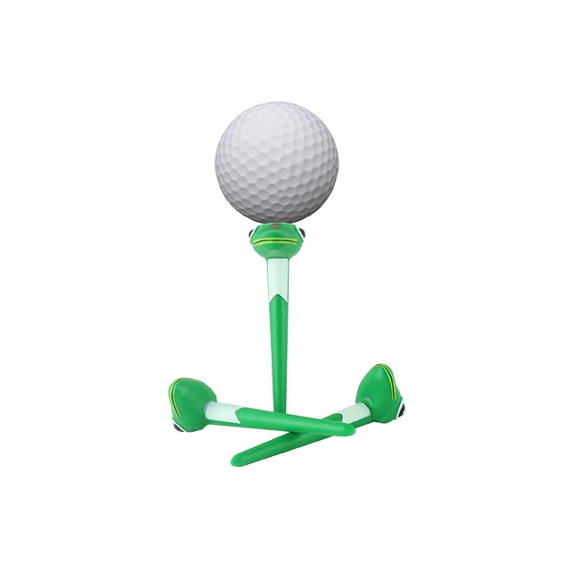 Golf cartoon tee cute frog multi-function tee golf accessories in plastic material
