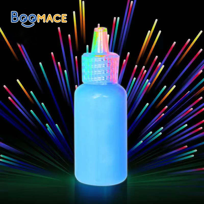 
DIY Drawing 6 Colors Non-toxic Highlighter Water-based Glow In the Dark Liquid Luminous Acrylic Paint Suitable For Artist 