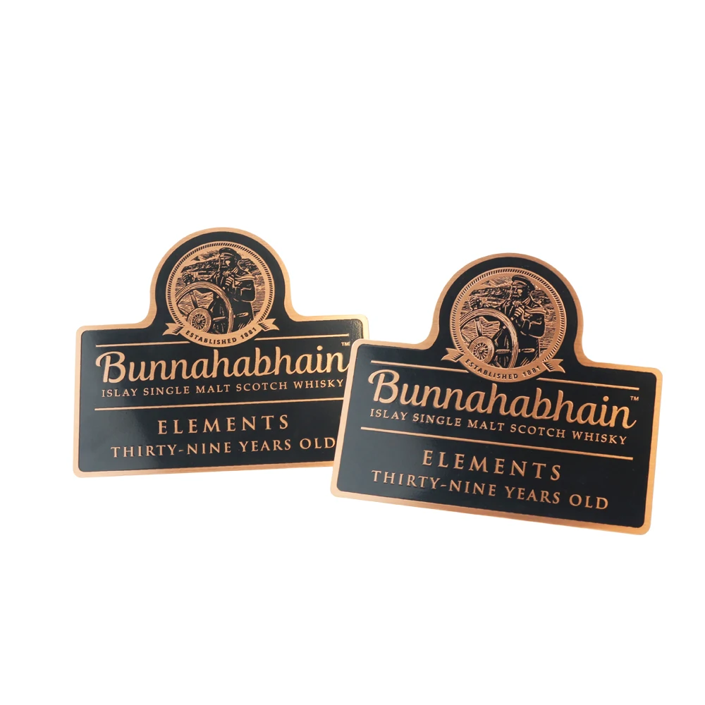 Wholesale Antique Copper Wine Bottle Label, China UKO Custom NameplateMaker