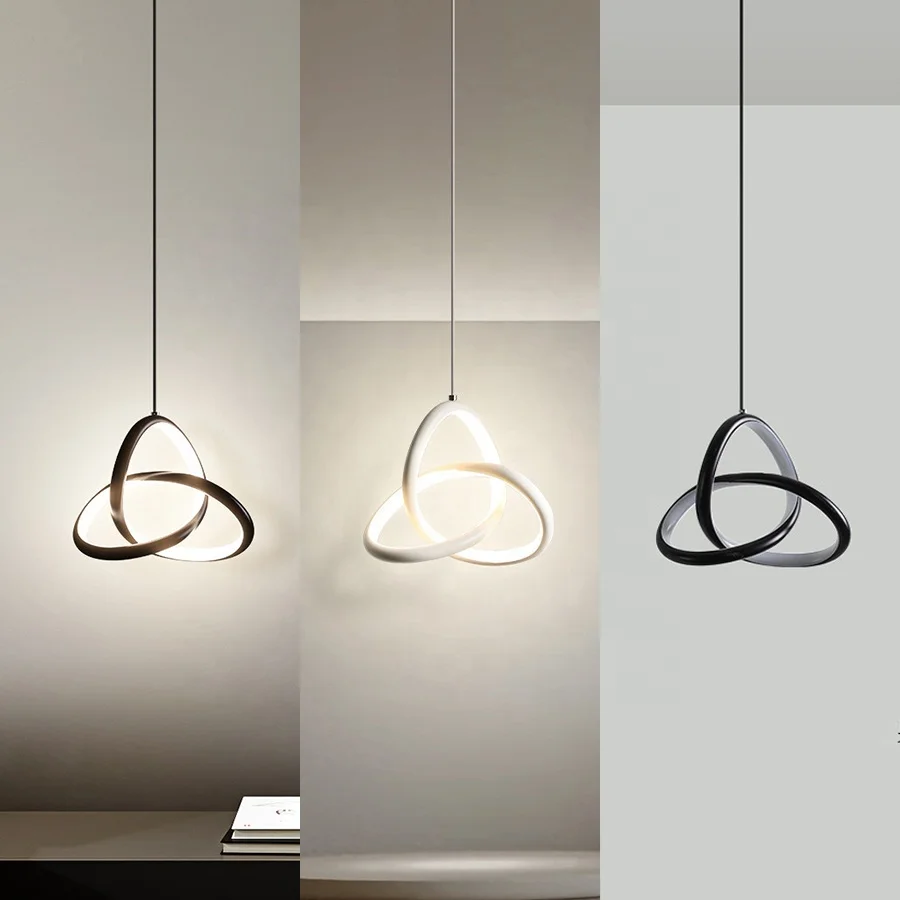 Indoor simply iron pendant Lighting Modern Copper hanging light Dinner Room drop light Lamp Gold brass Chandelier