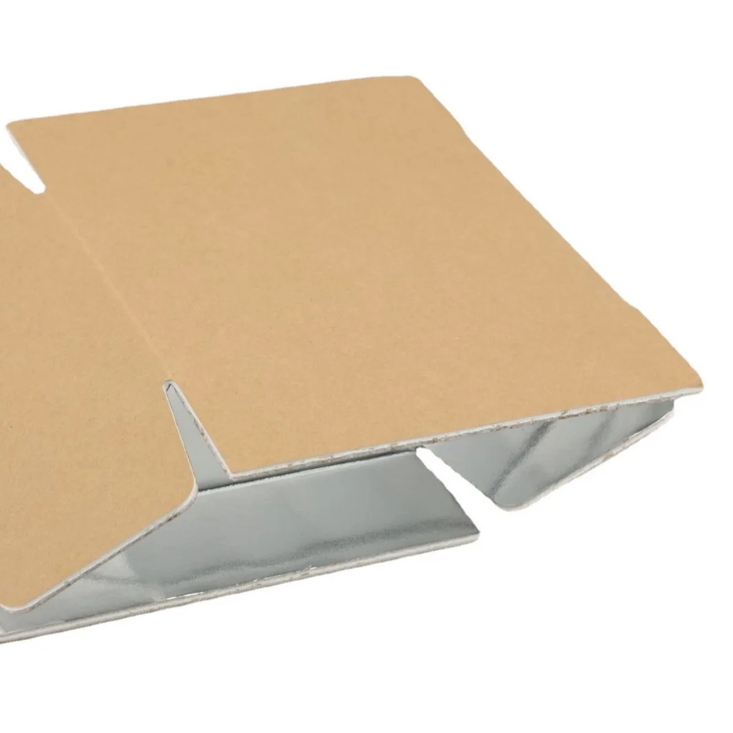 Customized Logo Insulated Box Fish Food Styrofoam Insulated Shipping Transporting Frozen Food Double-sided Aluminum Foil Box