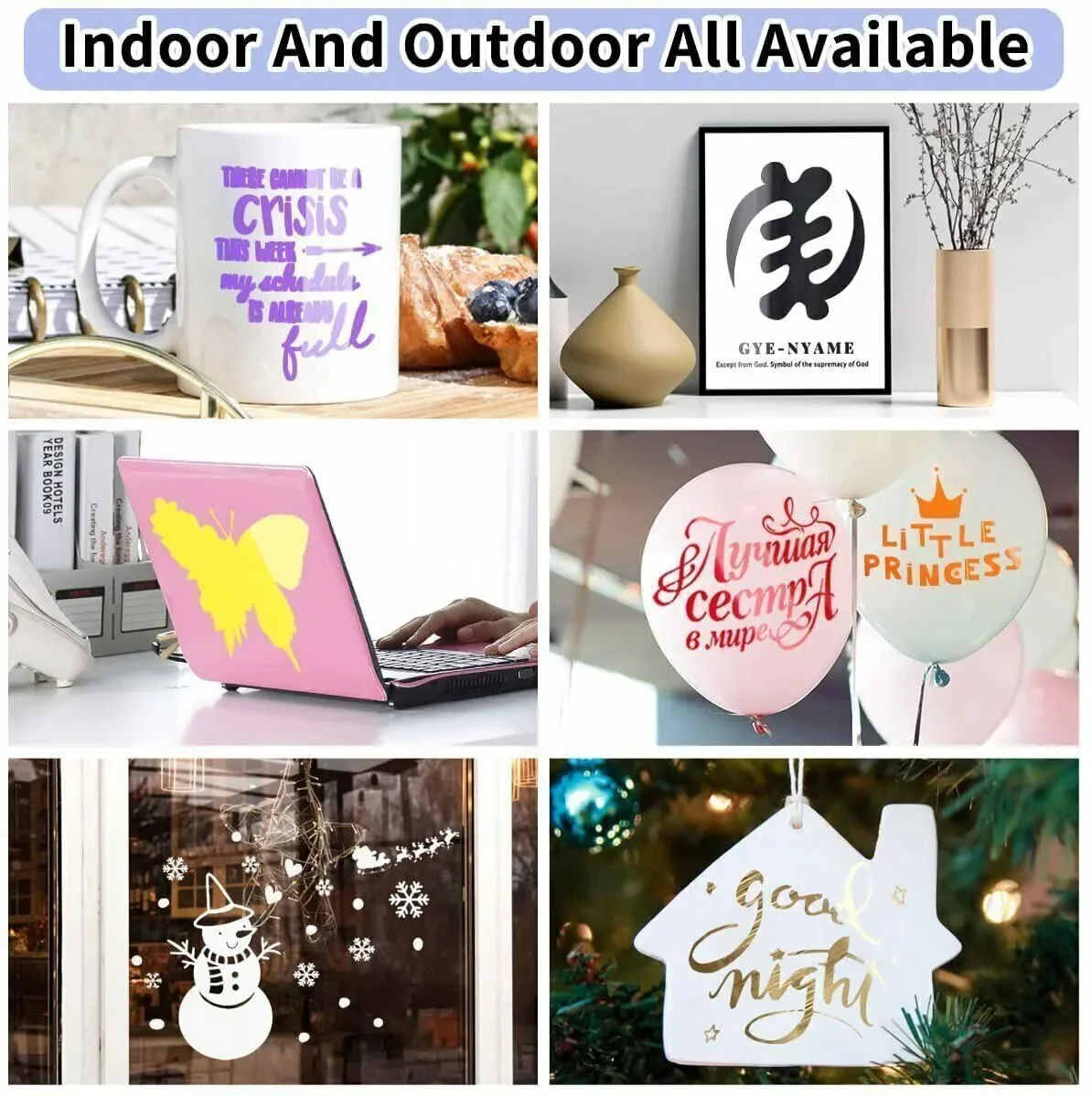Multicolor Adhesive Craft Permanent Vinyl Roll Lettering Film Cups Glass Car Sticker Decor Color Cutting Vinyl For Cut