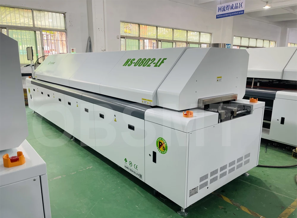 Shenzhen supplier lead free 8 zones reflow oven for PCB assembly line