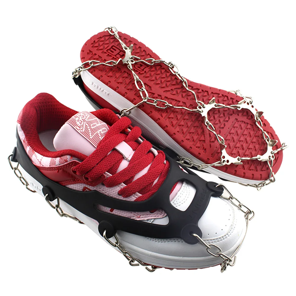 Ice Gripper Spike for Shoes Anti Slip Hiking Climbing Snow Spikes Crampons Cleats Chain Claws Grips Boots Cover