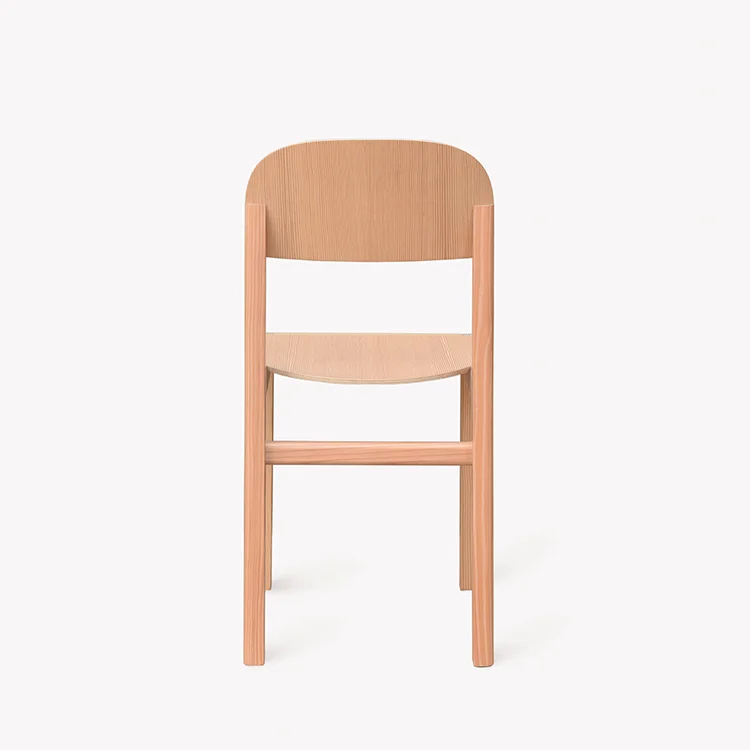 Solid wood multi-layer board dining chair designer style fashion simple classic chair household dining chair