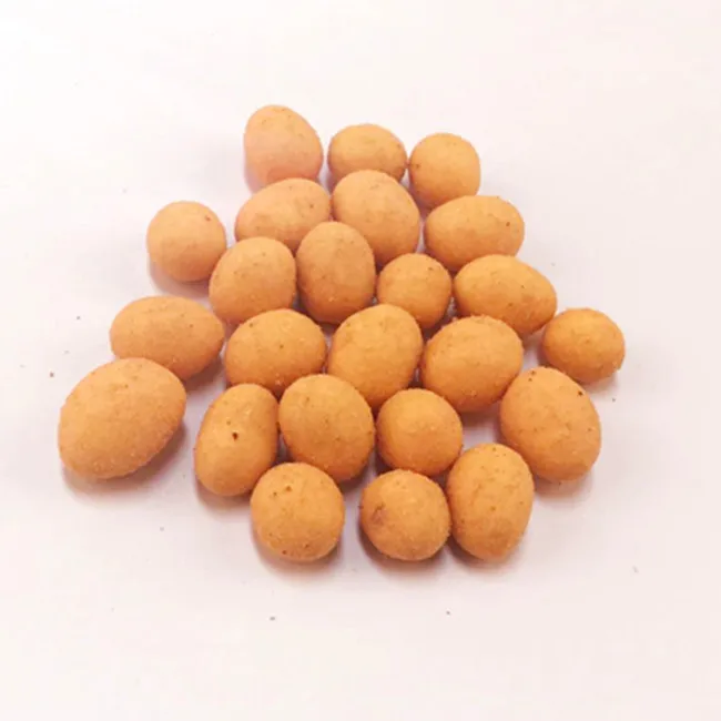 Hot Sale Roasted Coated Crispy Fry Peanuts Snack Sweet Corn Peanut Cracker Flat