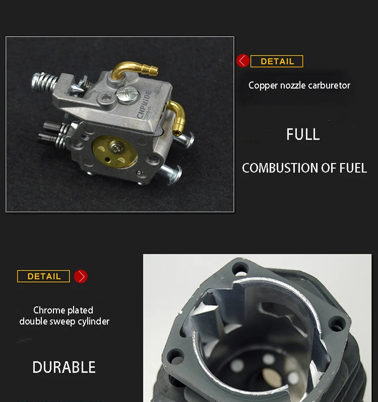 Hot Sale Good Quality 58CC 2 Strokes Wood Cutting Machine Big Gasoline Chainsaw Petrol Chain Saw for Sale
