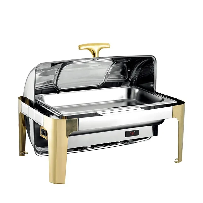 Chafing Dish Buffet Set Luxury Buffet Food Warmer Party Supplies Buffet Food Display Stand Stainless Steel Chafing Dish
