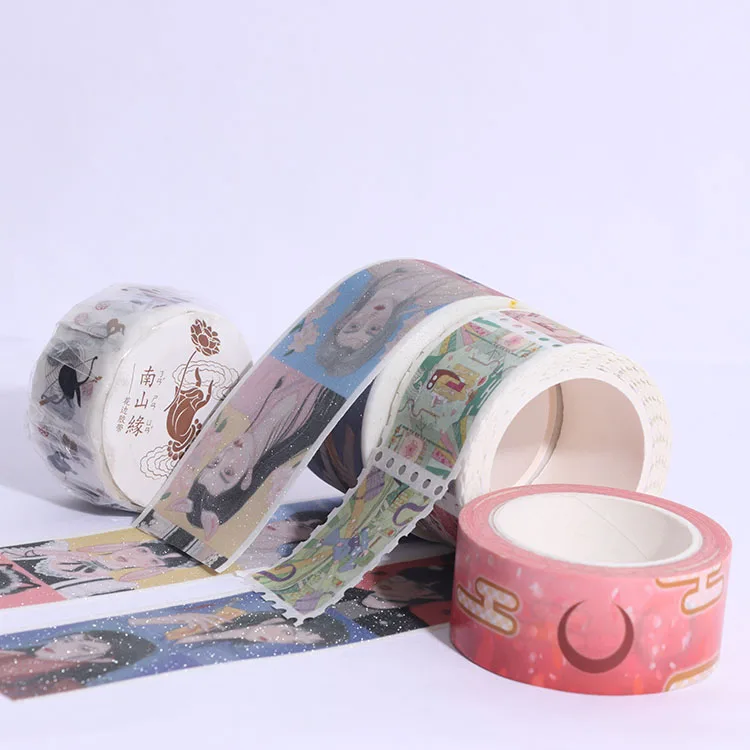  Custom Make Design Printed Christmas Paper Washi Tape Wholesale Low MOQ Cute