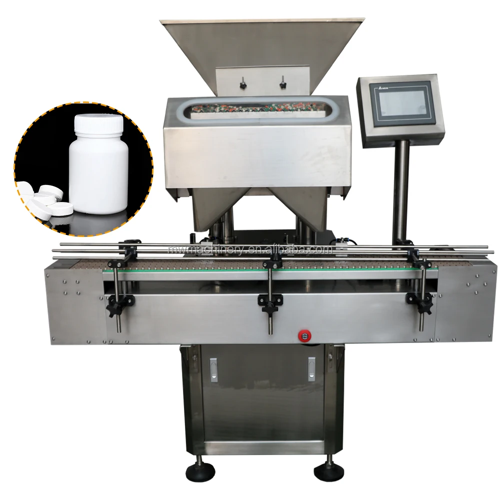 Various Oscillatory Level Feeding MW-8 automated tablet pill bottle counting packaging machine