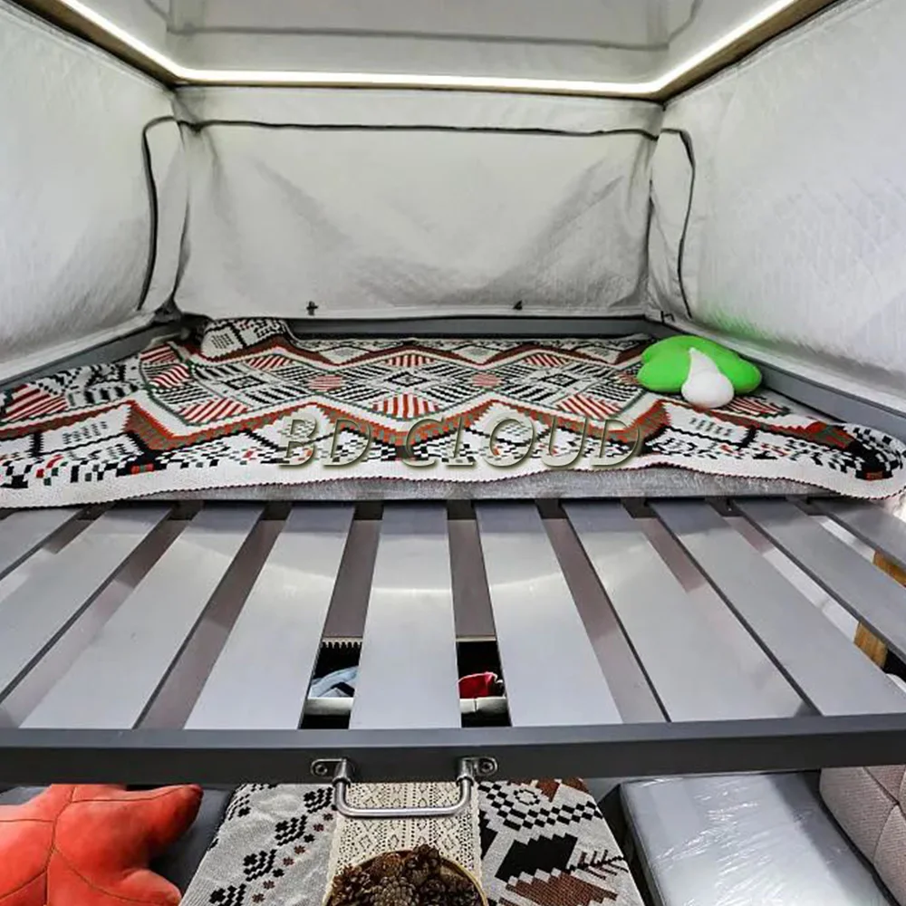 BD Cloud 2024 Travel RV Galvanized Steel Profile with Pickup Slide Truck Camper Fiberglass Aluminium Foldable Slide Truck Camper