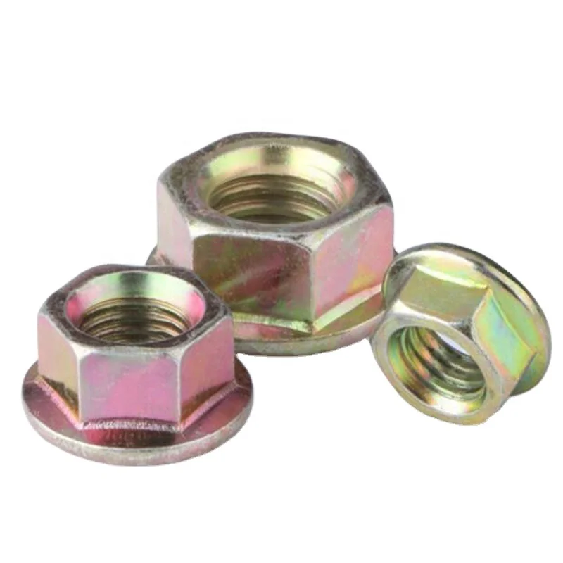 Factory Price Carbon Steel High Strength Tensile Gr 4 8 10 12 DIN6923 Hex Flange Nuts