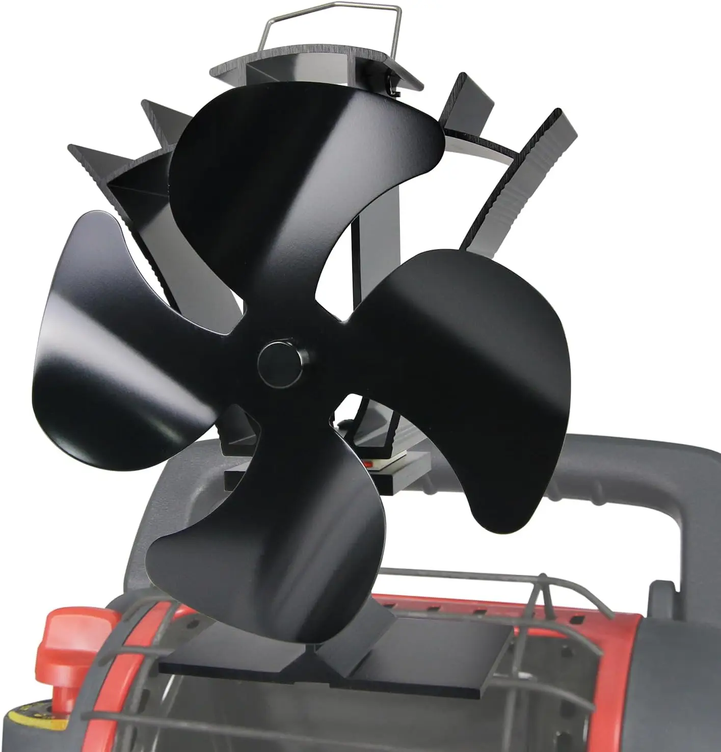 VODA Fireplace Fan Wood Stove Fan Heat Powered 4 Blade High Airflow Stove Fan For Wood Stove