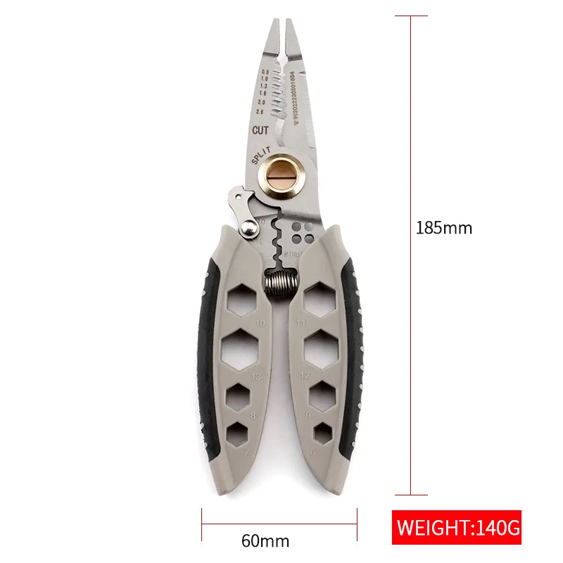 factory direct sale silver pliers multi-functional wire stripping repair tools multi-functional electrical pliers