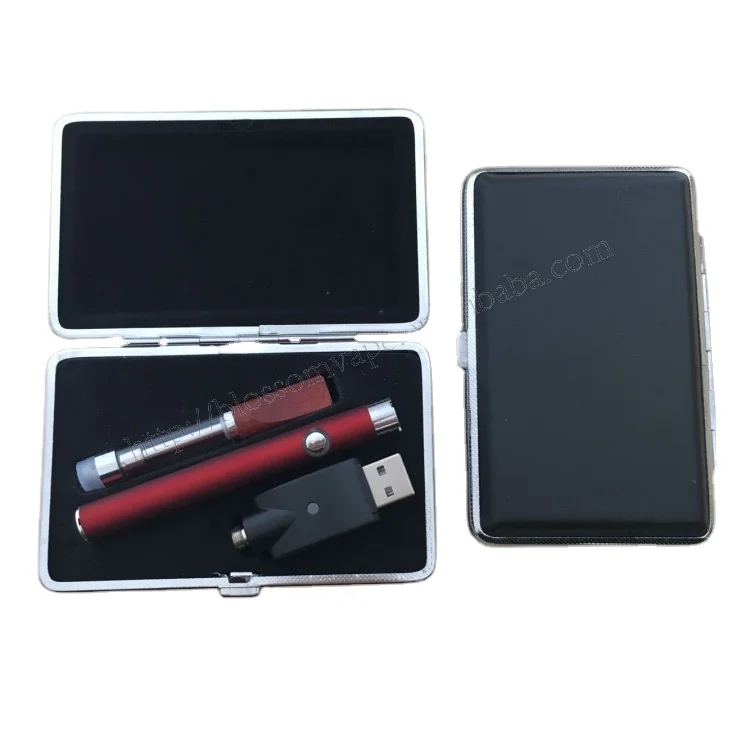 
Leather packaging kit box for vape cartridge, leather cigarette case, vape pen kit case 