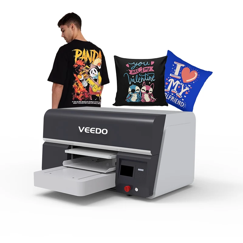 China Manufacturer DTG T-Shirt Printer 2Pcs I3200 Printheads DTG Machine for Fabrics Printing