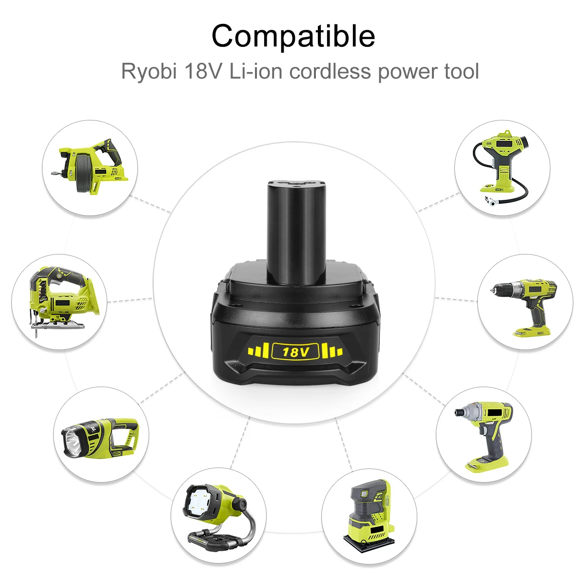  Сменный аккумулятор высокой мощности ryobi 18 в P102 P103 P105 P107 P108 P109 электроинструмент литий-ионные батареи для