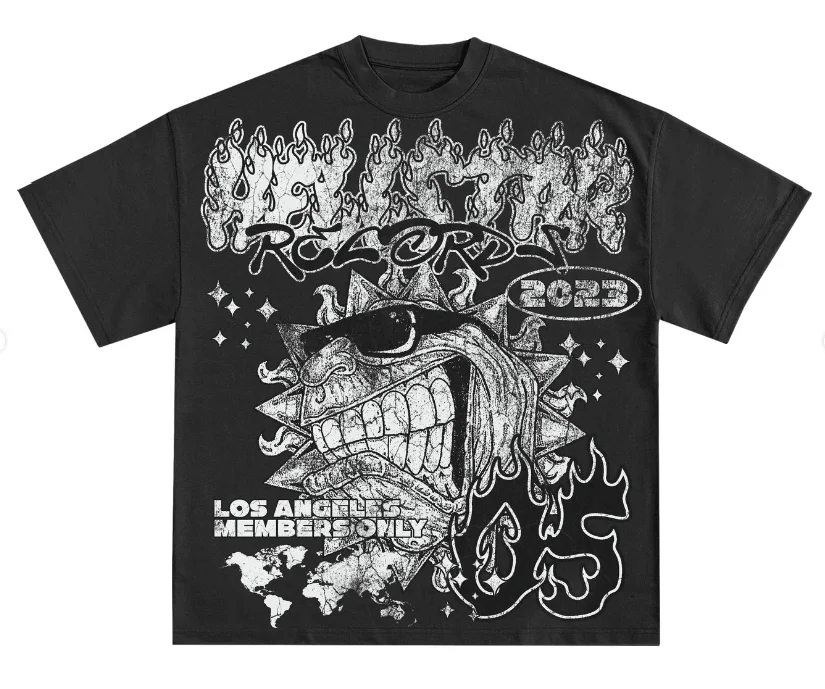 Custom Casual Wear Heavyweight New Style High Quality 100% Cotton Hip Hop Luxury Distressed Screen Print Tshirt