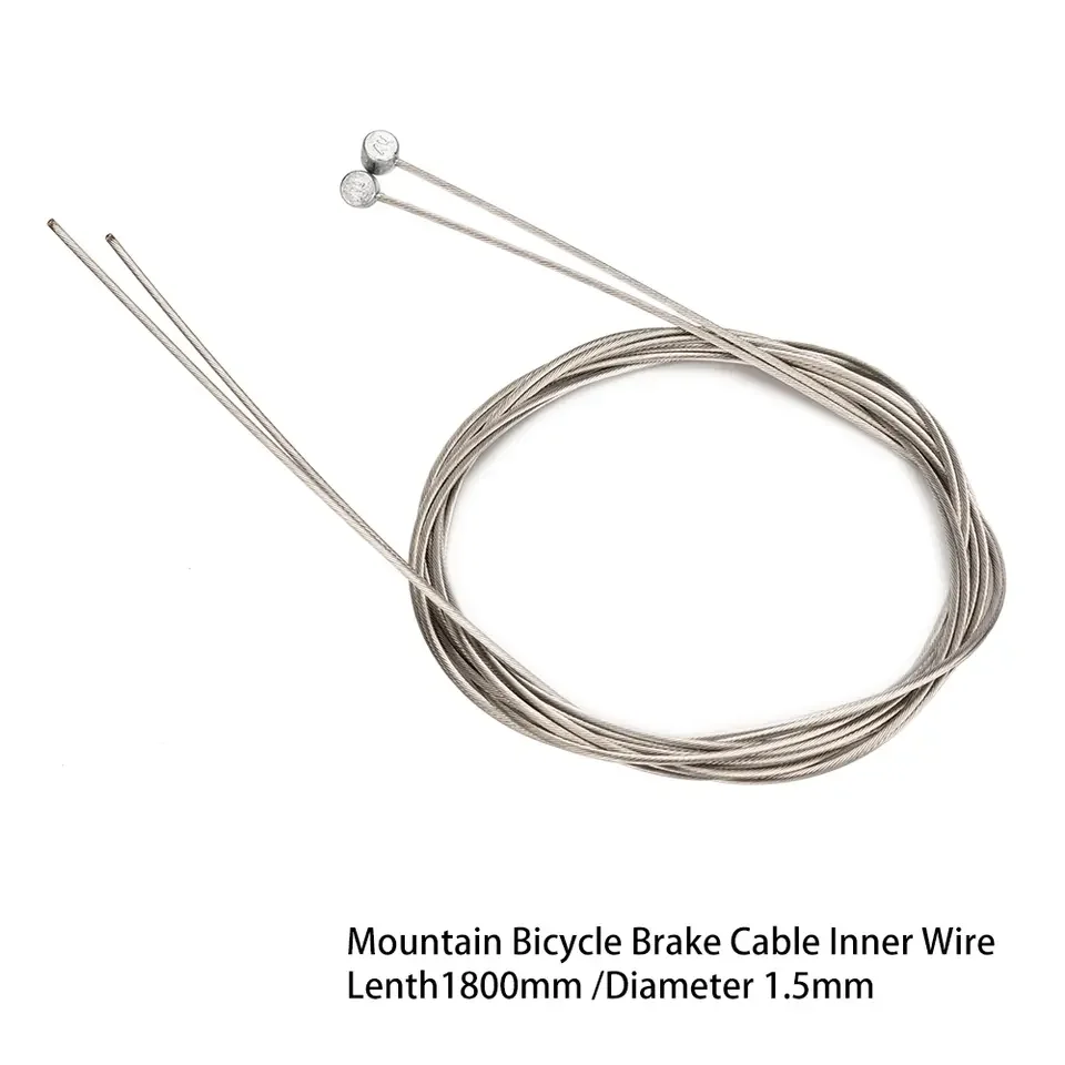 Road Bike MTB Bike Bicycle Brake Line Shift Shifter Gear Brake Cable Sets Core Inner Wire Silver Steel Speed Line