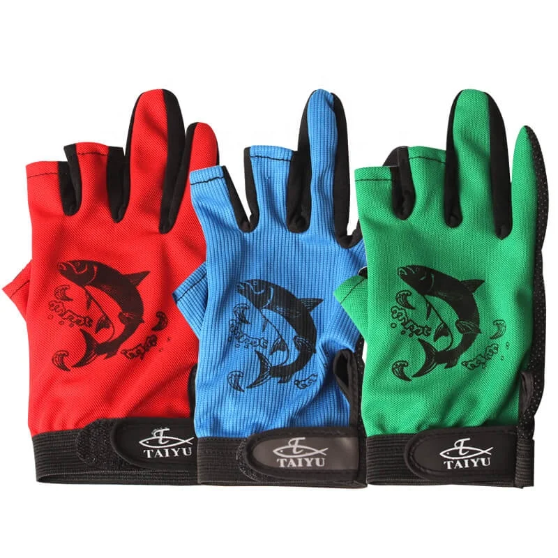 Palmer UV fishing gloves waterproof custom neoprene fingerless rubber fishing gloves golf and bicycle riding gloves wholesale