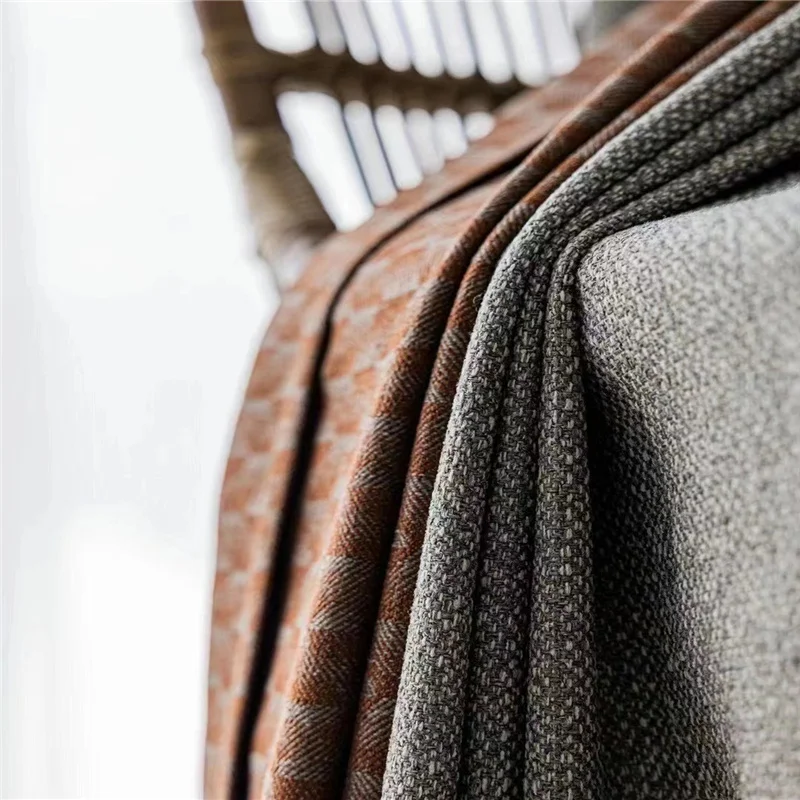 Fabric Curtain Cloth Material Fabric Hangzhou 90% wool 10% polyester Linen Polyester Fabric