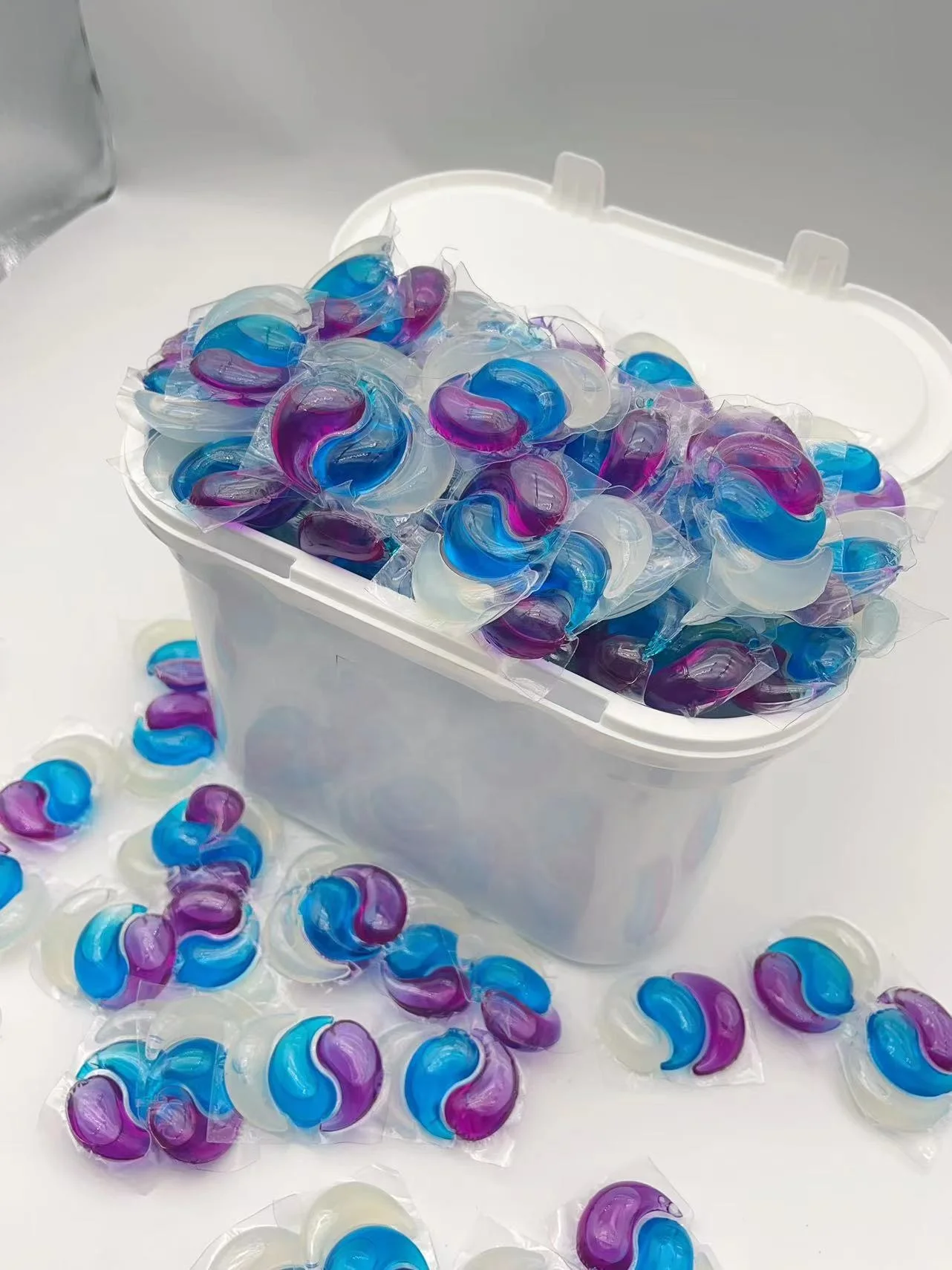 Lavender Scents Liquid Washing Clean Sparkling Powder Laundry Detergent Capsules Pods