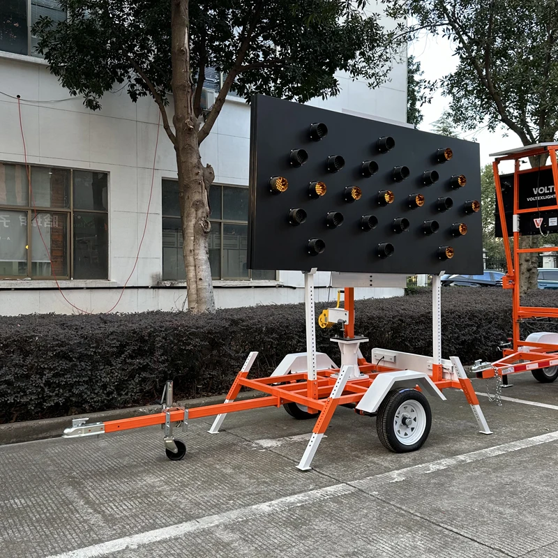 Flush Mount Panel Board Folding-frame Illuminated Flashing Arrow Boards Signs