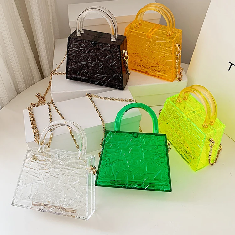 
Fashion Designer Famous Brand Bags Women Acrylic Jelly 2021 Purses and Handbags Ladies 