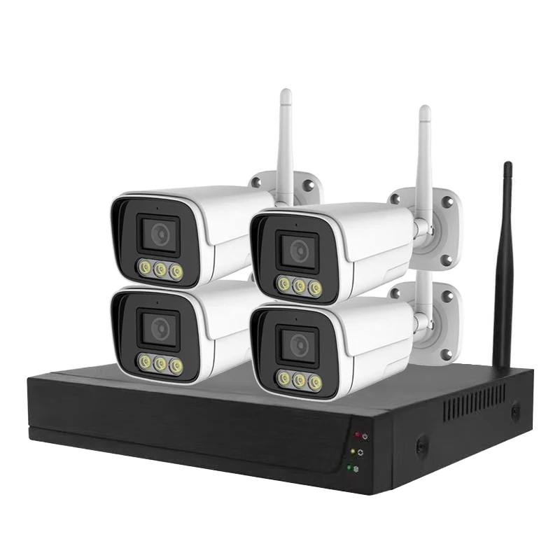 Фабрика Tuya система безопасности Cctv WiFi камера Nvr комплект 4 ch