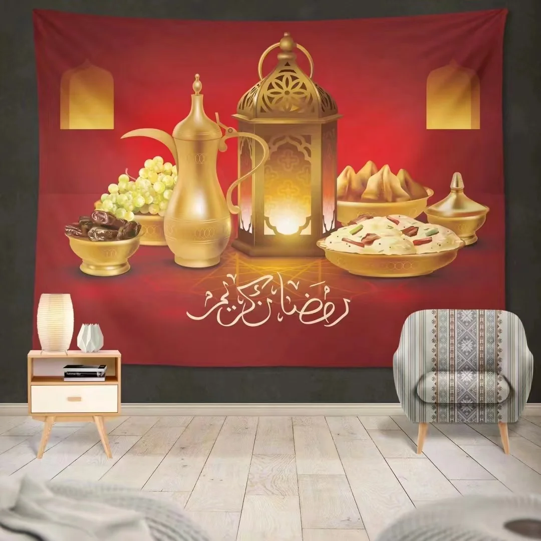 Роскошные гобелены Рамадан ИД Мубарак ручной работы настенные художественные ковры тканые гобелены