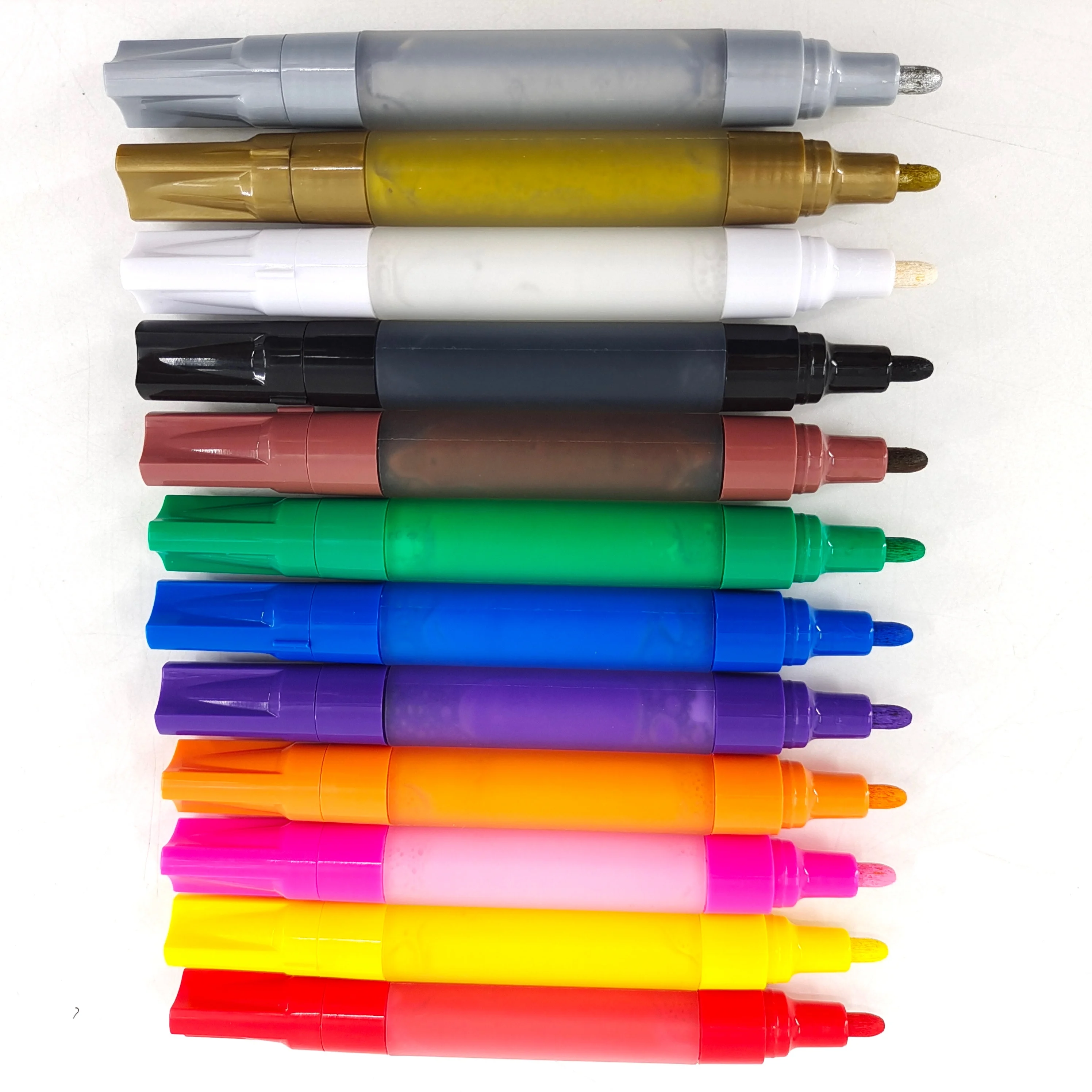 Marker Pen Colors Dual Tip Art Markers for Drawing Permanent Acrylic Markers