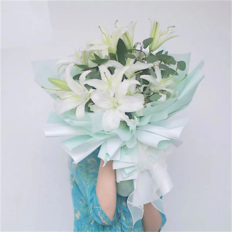 Wholesale Flower Wrapping Paper Pure Color Waterproof Florist Bouquet for DIY Crafts Packaging