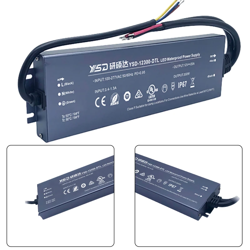 waterproof led power supply 12v 24v 60w 100w 200w 300w 350w 400w ip67 led driver for outdoor led lighting