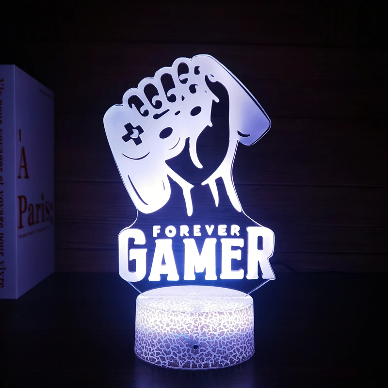 Customized 3D Game Room Desk Lamp console game LED desk lamp for home and office decoration