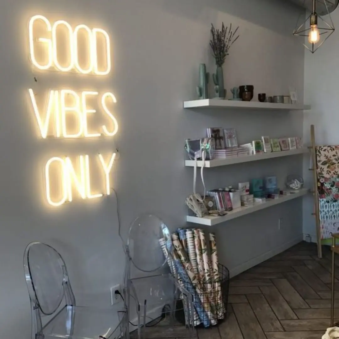 Factory Supplier Plug Powered Custom Autograph Style Indoor Hanging Acrylic Neon Sign For Bedroom