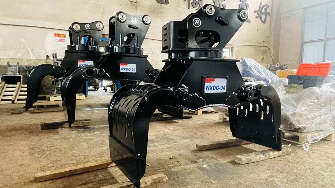 Yantai WEIXIANG hydraulic rotator grapples demolition sorting gripper