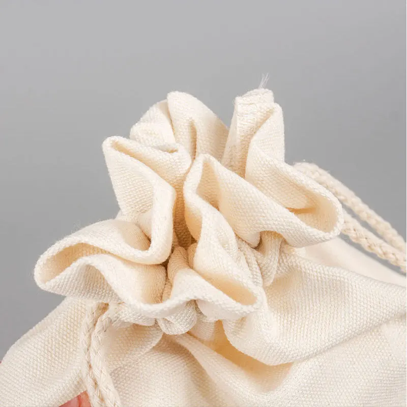 Custom Luxury Business Personalised Organic Cotton Drawstring Packing/Shoe Dust Bag